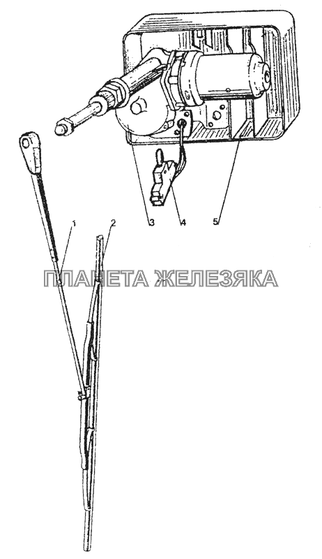 192.000 Стеклоочиститель заднего стекла МТЗ-80 (2002)